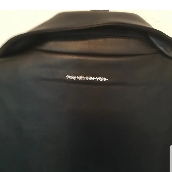 Maniere De Voir Mens Jacket Vegan Leather Size L Half Sleeves Like New - Picture 4 of 10